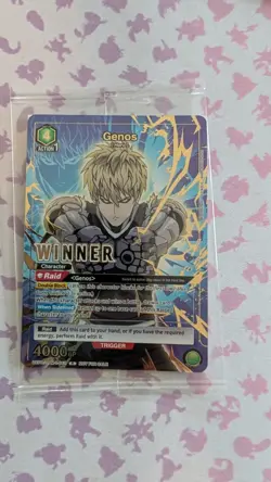 Genos OPM-048 Winner Tournament Promo Union Arena Card English One Punch Man - Image 1