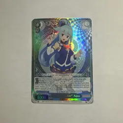 “Troublemaker” Aqua (SR) Foil- Weiss Schwarz Konosuba Re:Edit ENGLISH - Image 1