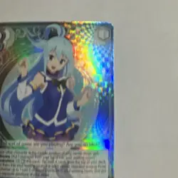 “Troublemaker” Aqua (SR) Foil- Weiss Schwarz Konosuba Re:Edit ENGLISH - Image 4