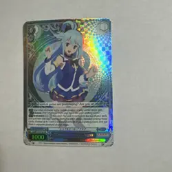 “Troublemaker” Aqua (SR) Foil- Weiss Schwarz Konosuba Re:Edit ENGLISH - Image 5