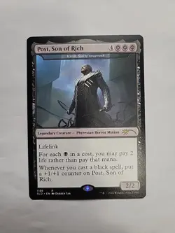 MTG - Post Malone SLD 3 Card Set Post's Citadel, Jet Medallion, Post Son Of Rich - Image 4