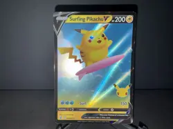 Surfing Pikachu V 008 2021 Pokemon Celebrations 25th Anniv Ultra Rare Card NM+ a - Image 3