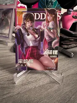 Goddess Story Carnival 2 Crazy Party D. Va/Ahri LSP-002 Anime Waifu Card - Image 1