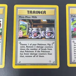 Pokemon Neo Trainer Card Lot - Double Gust Moo-Moo Milk Pokemon March - Image 3