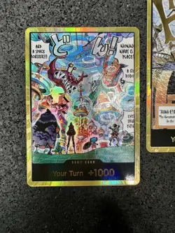 One Piece GOLD DON! 3 Card Set (Egghead, Mihawk, Gol. D. Roger) - Image 2