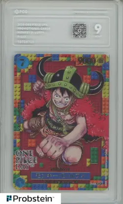 2025 One Piece Japanese Promotional Cards P-110 Monkey D. Luffy PCG 9 MINT - Image 1