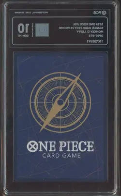 2025 One Piece Chinese Promotional Cards OP07-073 Monkey D. Luffy PCG 10 GM-MT - Image 2