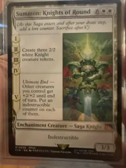 Magic the Gathering Summon: Knights of Round Final Fantasy Regular Card - Image 1