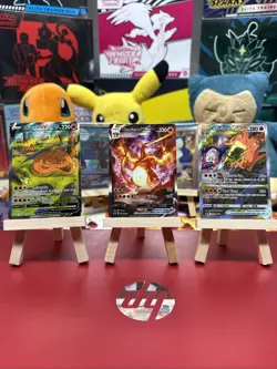Pokemon Charizard SWSH Black Star Promo Card Set of 3 ⭐plus free bonus card🔥 - Image 1
