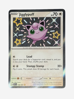 Pokemon Card Jigglypuff 198/091 Shiny Paldean Fates Near Mint - Image 1