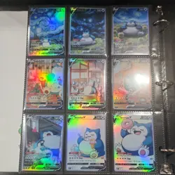 Lot of 9 Custom holo fanart mixed V Pokemon Trading Card Sleeved & Top Loaded!! - Image 1