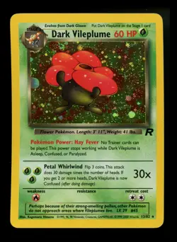 #2 Dark Vileplume 13/82 Team Rocket 2000 Holo Rare WOTC Pokemon Card TCG - Image 1