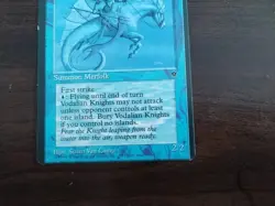 Vodalian Knights Fallen Empires Blue Rare MAGIC GATHERING CARD Error Card - Image 3