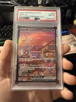 Mew EX 053 Scarlet & Violet Promo Holo Pokemon TCG Card PSA 8 - Image 3