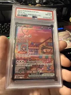 Mew EX 053 Scarlet & Violet Promo Holo Pokemon TCG Card PSA 8 - Image 4