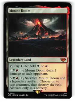 Mount Doom #258 (NM) (Foil) (LTR) Magic MTG - Image 1