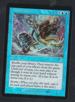 Magic the Gathering MIND'S DESIRE #41/143 Scourge Blue Foil 2003 Rare NM - Image 1