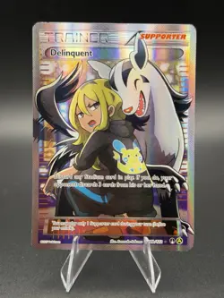 Delinquent 98b/12 Breakpoint Full Art Trainer DMG Pokemon Card - Image 1