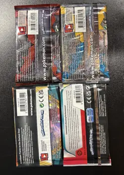Pokemon Booster Pack Lot Of 4. Darkness Ablaze, Crimson Invasion, Paldea Evolved - Image 2