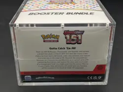 Pokemon 151 SV3.5 Booster Bundle Display Factory Sealed Case W/Acrylic Case - Image 4