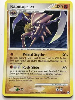Pokemon Kabutops 4/99 Platinum Arceus Holo Rare NM - Image 1