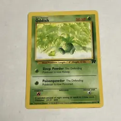 Pokemon TCG Oddish Team Rocket 63/82 Regular Unlimited Common LP - Image 1