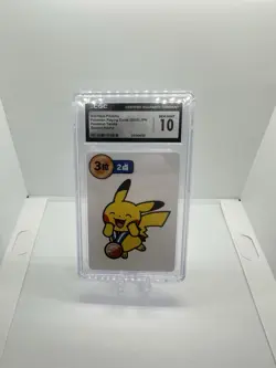 3rd Place 2nd Round Pikachu Pokemon Taruka Cgc Gem Mint 10 Blue Back - Image 1