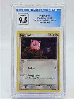 JIGGLYPUFF 2004 POKEMON EX HIDDEN LEGENDS REVERSE HOLO 63/101 CGC 9.5 Q5650 - Image 1