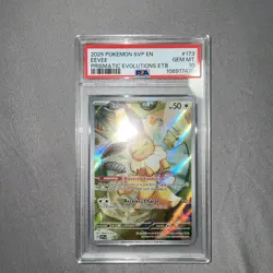 2025 POKEMON SVP EN-SV BLACK STAR PROMO #173 EEVEE PSA 10 - Image 1