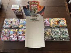 Empty Pokemon TCG Cosmic Eclipse Build and Battle Display Case & Boxes - Image 1