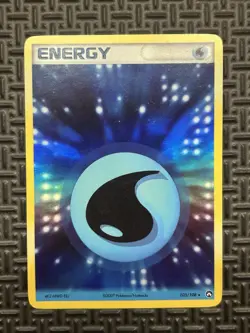 Pokemon TCG Water Energy #105/108 Power Keepers Full Art Holo Rare LP/MP - Image 1