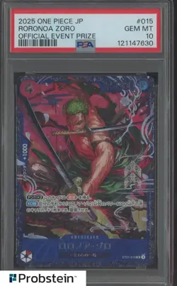 2025 One Piece TCG Japanese Official Event Prize Rorornoa Zoro PSA 10 GEM MINT - Image 1