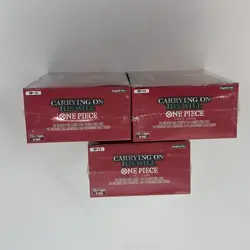 Lot of (3) One Piece OP-13 Carrying On His Will Booster Box Factory Sealed - Image 5