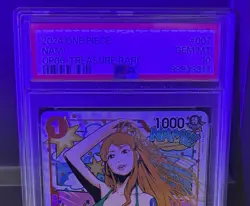 Nami One Piece 2024 OP06 Treasure Rare English TR ST01-007 PSA 10 - Image 3