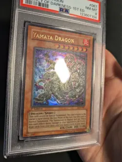 Yugioh Yamata Dragon LOD-067 1st Edition Ultra Rare PSA 8 NM-MT! - Image 3