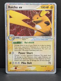 Raichu ex 97/106 Emerald Holo Ultra Rare Pokemon TCG Nintendo Pikachu LP+ - Image 1