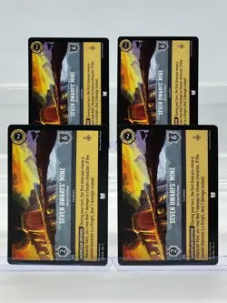 Disney Lorcana Seven Dwarfs' Mine - Secure Fortress 204/204 Shimmering 4 Cards - Image 1