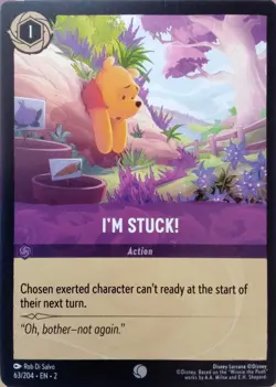 63/204 I'M STUCK! RISE OF FLOODBORN COMMON DISNEY LORCANA CARD - Image 1