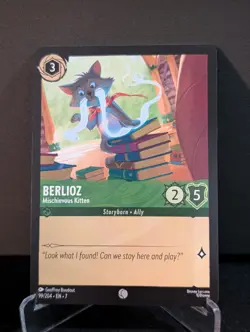 Berlioz Mischievous Kitten 99/204 Archazia's Island Disney Lorcana Non Foil - Image 1