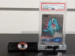 Pokemon Card 2001 PSA 10 TOTODILE Holo Foil Japanese SILVER Meiji Promo POP 19 - Image 1
