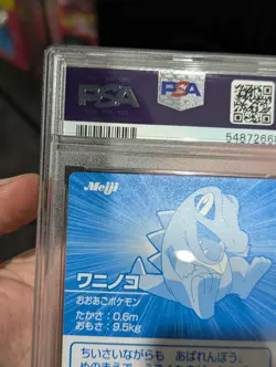 Pokemon Card 2001 PSA 10 TOTODILE Holo Foil Japanese SILVER Meiji Promo POP 19 - Image 4