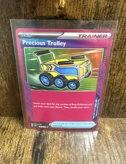 Precious Trolley 185/191 Sv08: Surging Sparks Ace Spec Trainer Card Pokemon TCG! - Image 1