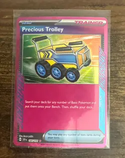 Precious Trolley 185/191 Sv08: Surging Sparks Ace Spec Trainer Card Pokemon TCG! - Image 2