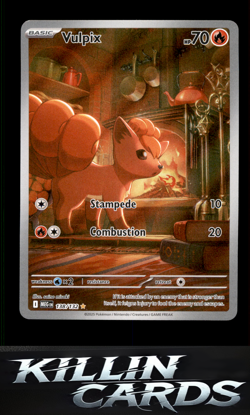 Vulpix - 138/132 138/132 Pokemon Illustration Rare ME01: Mega Evolution Card NM - Image 1
