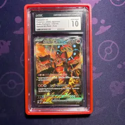 CGC 10 Volcanion ex 124/100 SAR Battle Partners sv9 Pokemon Card - Image 1