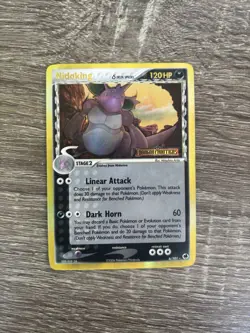 Pokemon TCG Nidoking EX Dragon Frontiers Holo Rare Card 6/101 Delta Species MP - Image 1