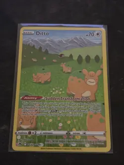 Pokemon TCG Ditto Crown Zenith Galarian Gallery Holo Ultra Rare Card GG22/GG70 - Image 1