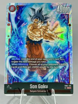 Son Guku Saiyan Universe 7 FB04-129 SCR NM Sku358 Dragon Ball Super Card NM - Image 1