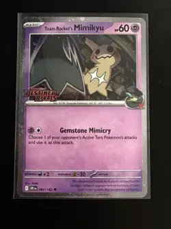 Team Rocket's Mimikyu (Prerelease) 087/182 Miscellaneous Cards & Products Holo - Image 3