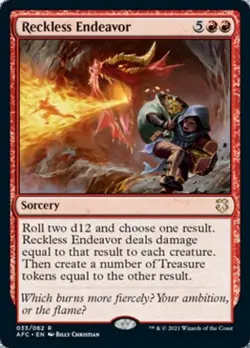 Reckless Endeavor - Near Mint MTG Commander 2021 Forgotten Realms - Image 1